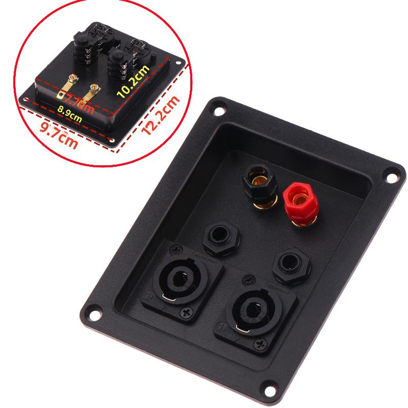 Audio Speaker Junction Box XLR Wiring Terminal Cable Clamp