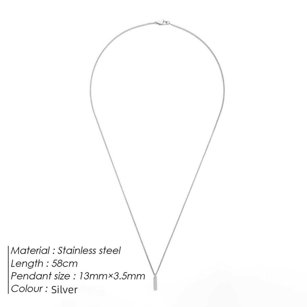 Minimalist Cuban Chain Necklace: Luxury European & American Design for Men