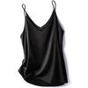 Sexy Halter V Neck Crop Top Women Satin Sleeveless Summer Y2K Cami Basic White Black Strap Tank Tops Camisole