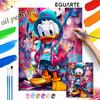 Oil Painting Handmade Diy Donald Duck Graffiti Art Gifts Home Decorations