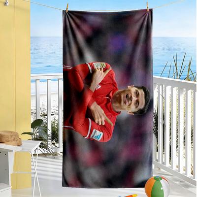 Player Celebrates Victory Moment Beach Towel High Absorbency & Quick-Dry Comfortable Lightweight