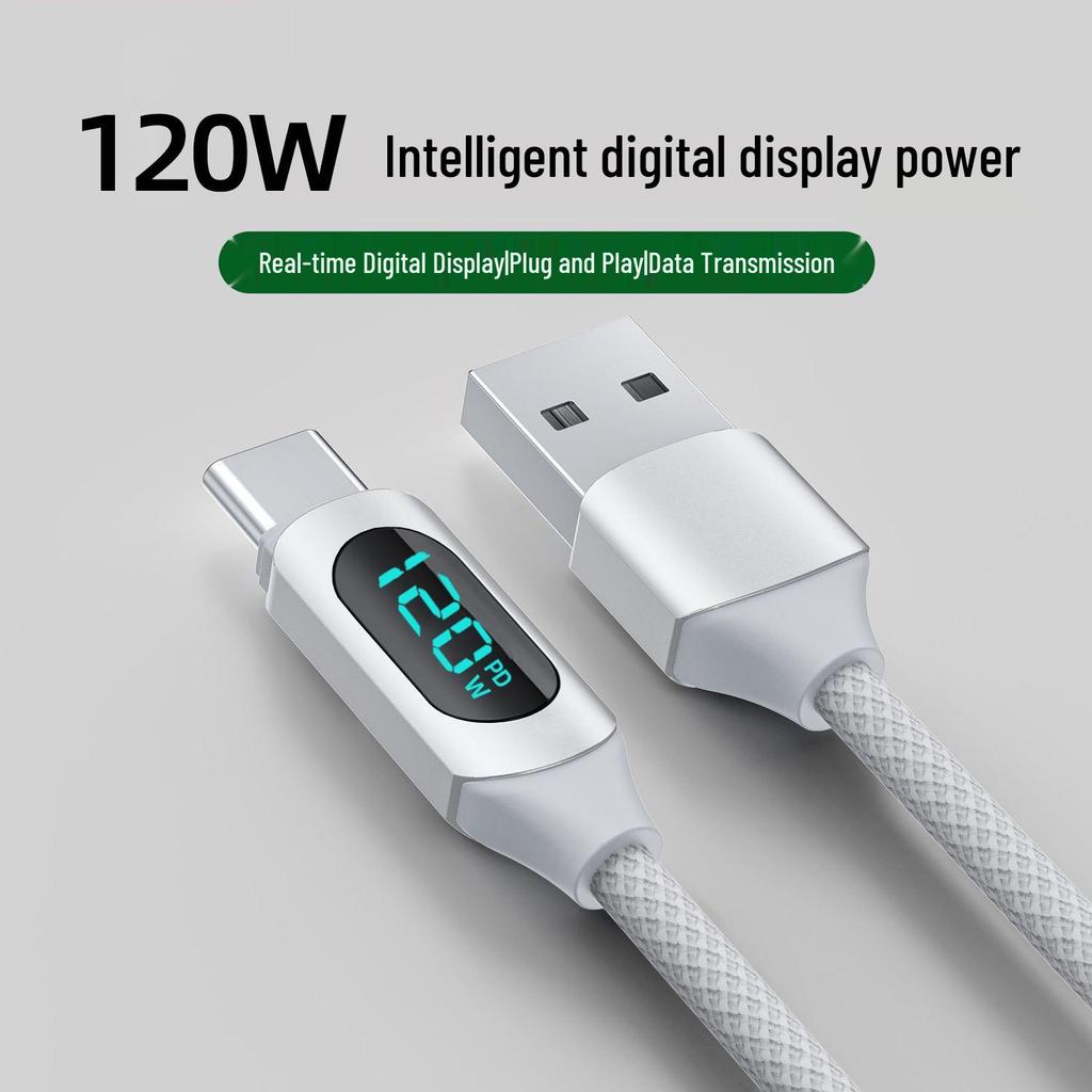 120W Type-C Fast Charging Cable for Apple 15/16 & Huawei Laptops