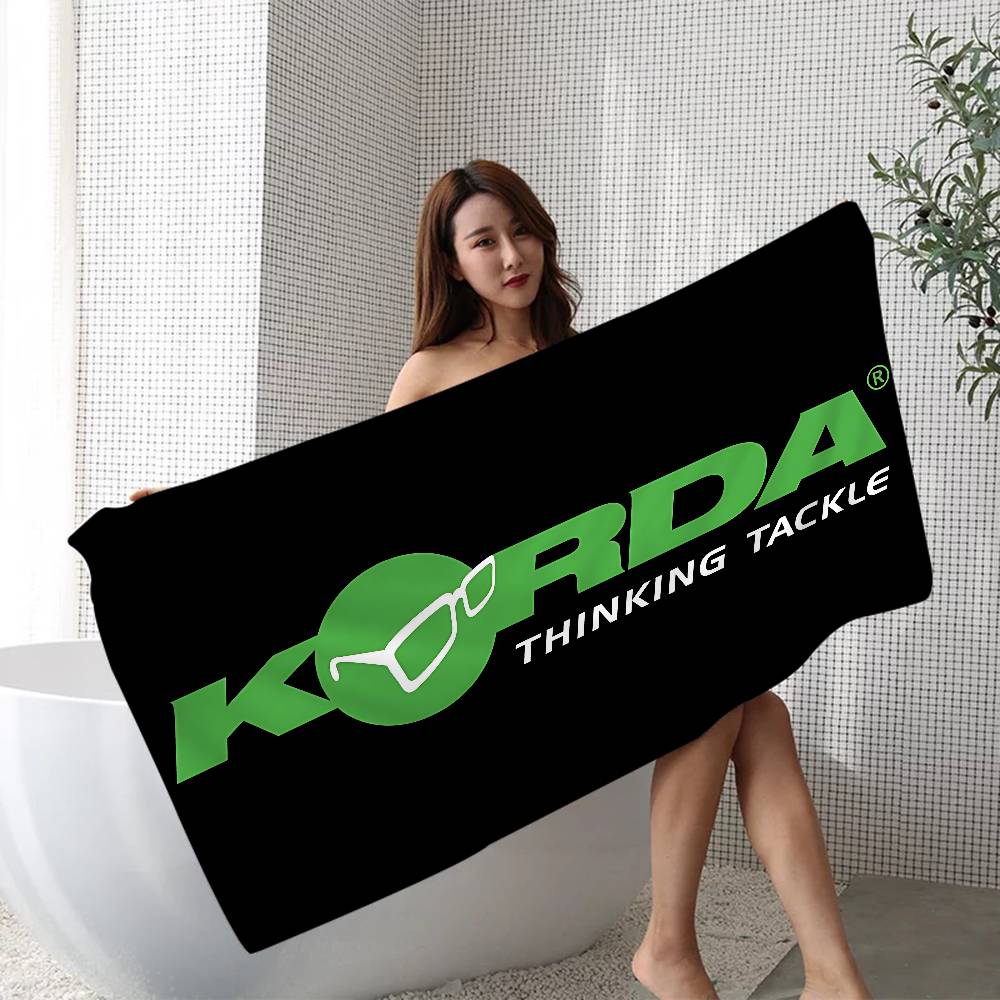 K-Korda Rybářské Logo Mikrovlákno Tištěný Plážový Ručník Horská Turistika Jóga Plážové Plavání Běh Absorpční Měkký Ručník