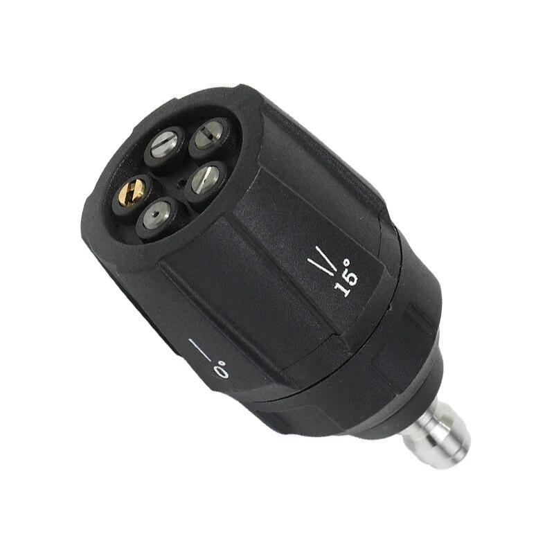 

5 в 1 насадка многофункциональная чистящая машина регулируемая насадка высокого давления прямая веерообразная насадка для мойки автомобиля чёрный