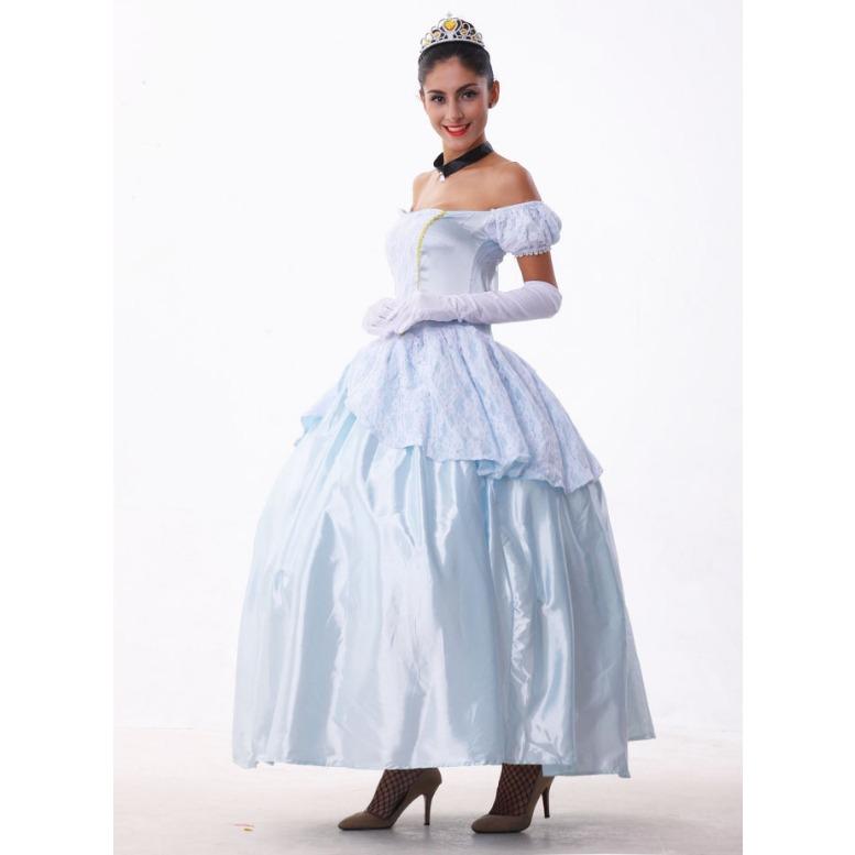 Uniforme da Gioco Cosplay Costume di Cenerentola Rosa Blu Costume da Principessa Costume da Regina di Halloween