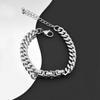 Stainless Steel Splicing Non-fading Bracelet Couple Jewelry High-end Design Style