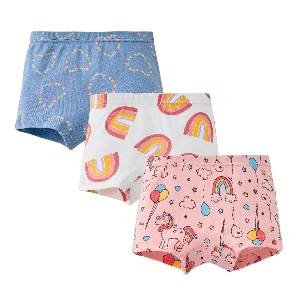 Girls' 100% Cotton Boxer Briefs - Toddler and Baby Underwear
