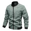 Jacket Men's Spring and Autumn New Stand-up Collar Middle-aged Men Wear Long-sleeved Jackets Versatile Casual Trendy Fashion Men's Clothing