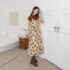 Laengsseon Ls_Fall Flower Dress_Brown