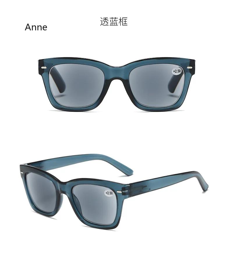Fashionable Square Large Frame Reading Sunglasses Personalized Men Women Sunscreen Glasses Summer Anti UV Reading Glasses