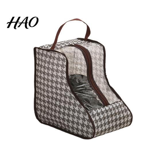 Foldable Boot Storage Boots Bag with Zipper And Handle, Portable Transparent PVC Dust Waterproof Closet Organizer Proof Organizer, Dust-proof