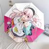 Super Sonico  pattern, automatic folding umbrella, portable and foldable design, 8 ribs, a Christmas or birthday gift.