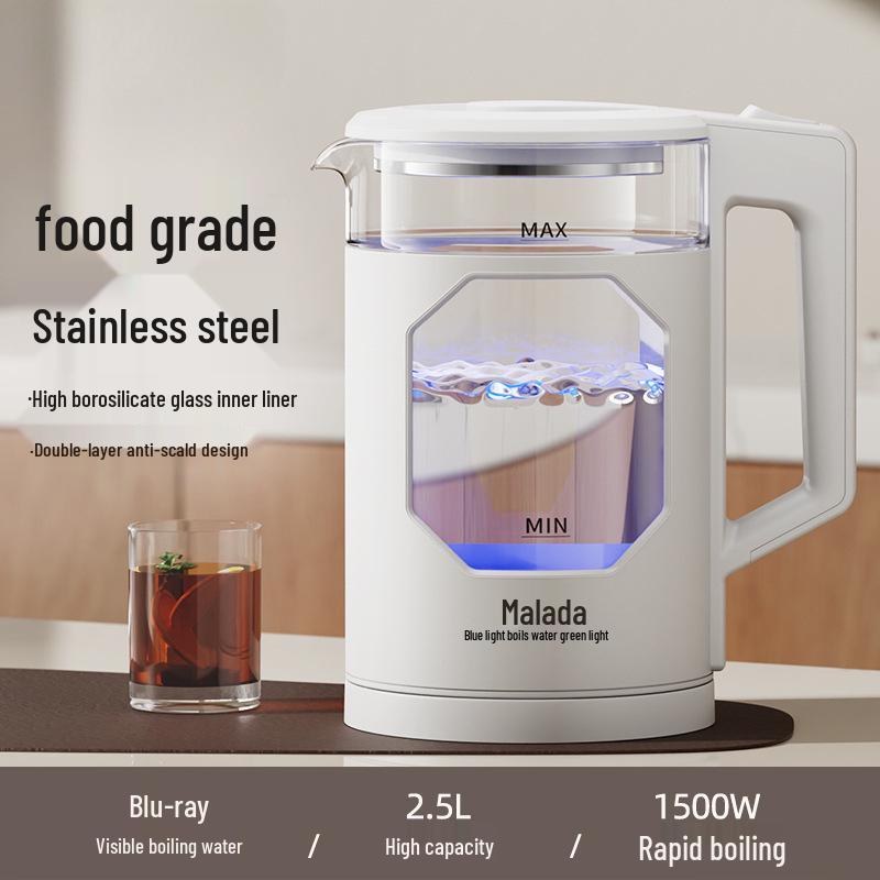 

Wanlida 316 Stainless Steel Electric Kettle with Glass, Large Capacity, and Constant Temperature Insulation