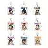 Anime Demon Slayer Keychain Acrylic Pendant Tanjiro Kamado Nezuko Zenitsu Agatsuma Creative Pendant Accessory Gift for Fans
