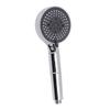 Silicone Shower Head High Pressure Double Sided Massage Shower Head with 6 Spray Modes for Home Bathroom Silver