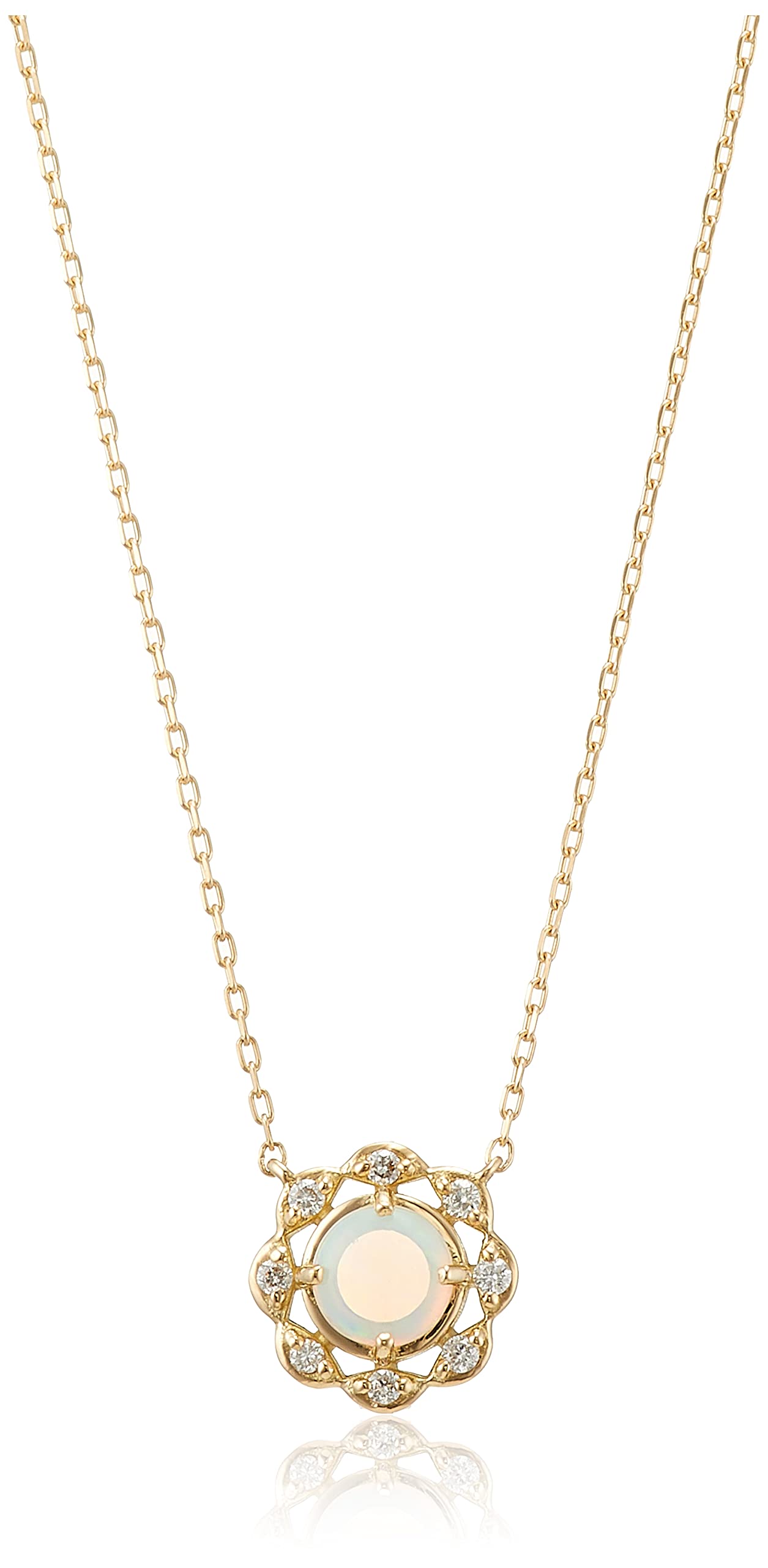 

Necklace K18 Yellow Gold Opal AGVN655640OP [Vendome Aoyama] [Official]