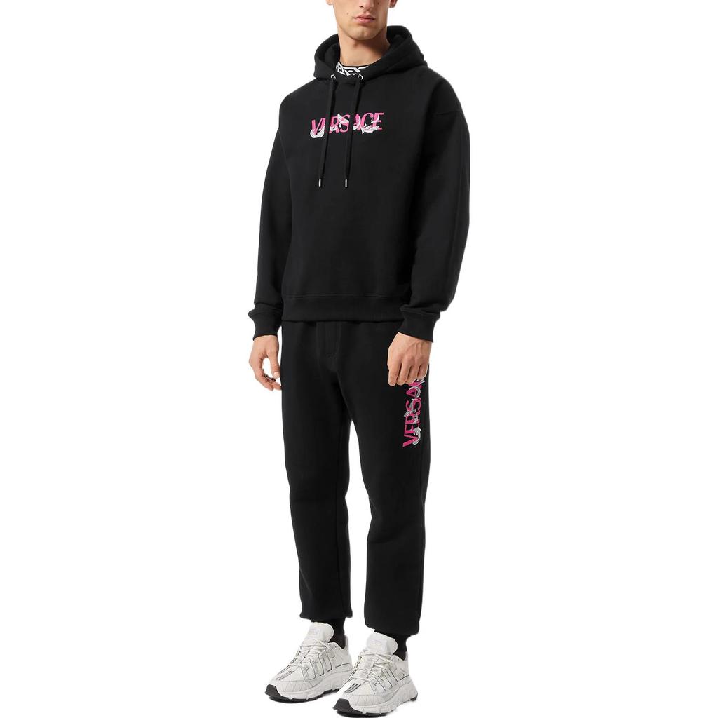 VERSACE Logo Printed High Waist Track Pants 1006500-1A04510-1B000