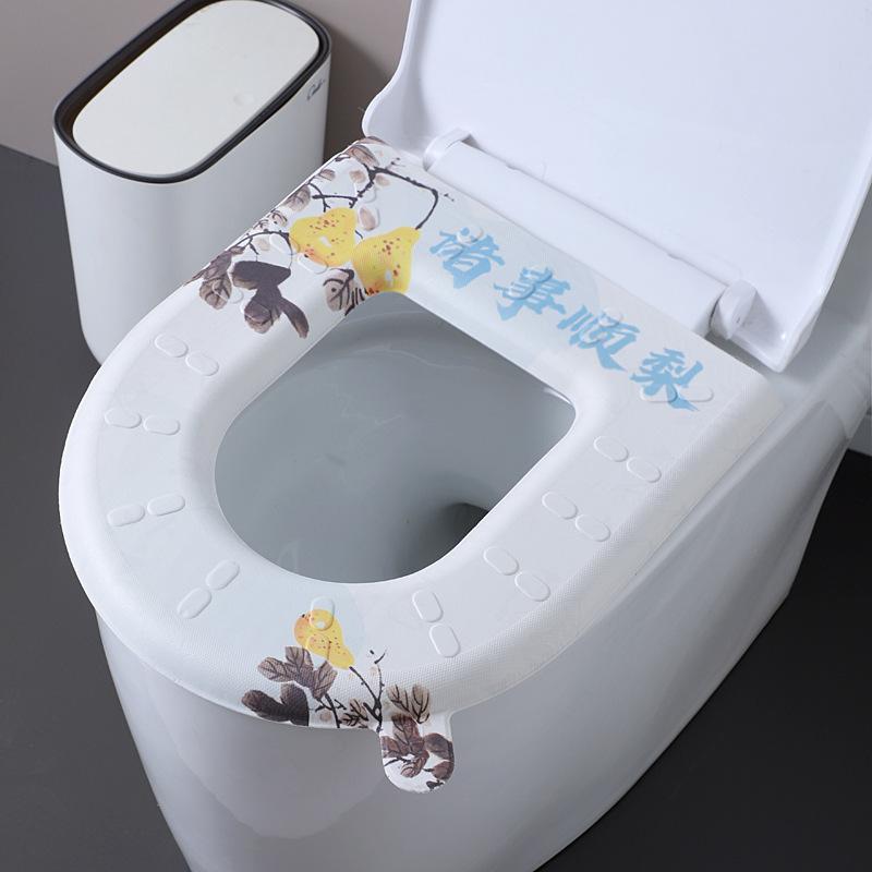 Eva Toilet Seat Cover Mat Summer Soft Washable Closestool Mat Seat Case Toilet Lid Pad Cover Bathroom dropshipping