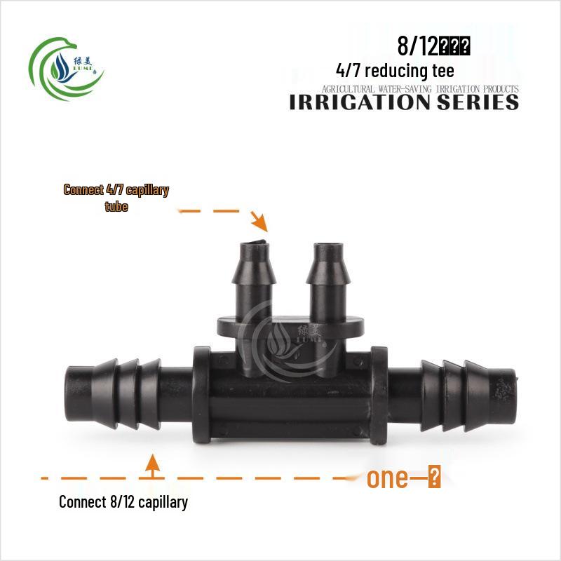 Capillary Fittings Set: 8/12 Straight, Elbow, Tee, 9/12 Connector, Garden Irrigation Auto-Watering