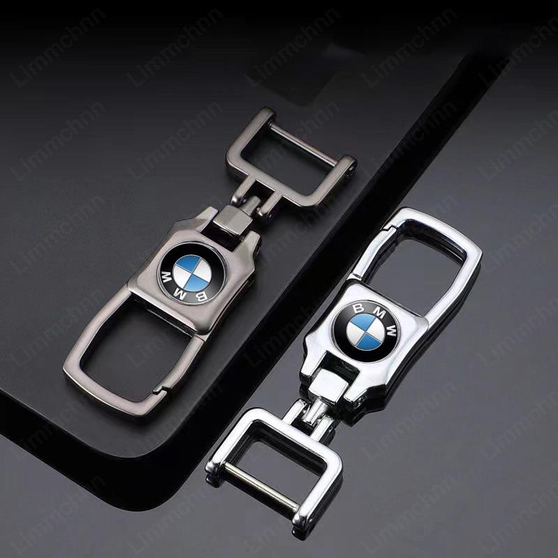 For Bmw M E46 E90 E60 F10 F30 E39 E36 F20 E87 F20 F40 E88 X1 X3 X5 X7 X6 Metal Car Emblem Key Chain Rings Auto Keychain Styling jbzh05