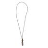 Fashionable Pinecone Charm Necklace Dainty Alloy Pendant Neckchain Adjustable Black Cord For Daily Wear