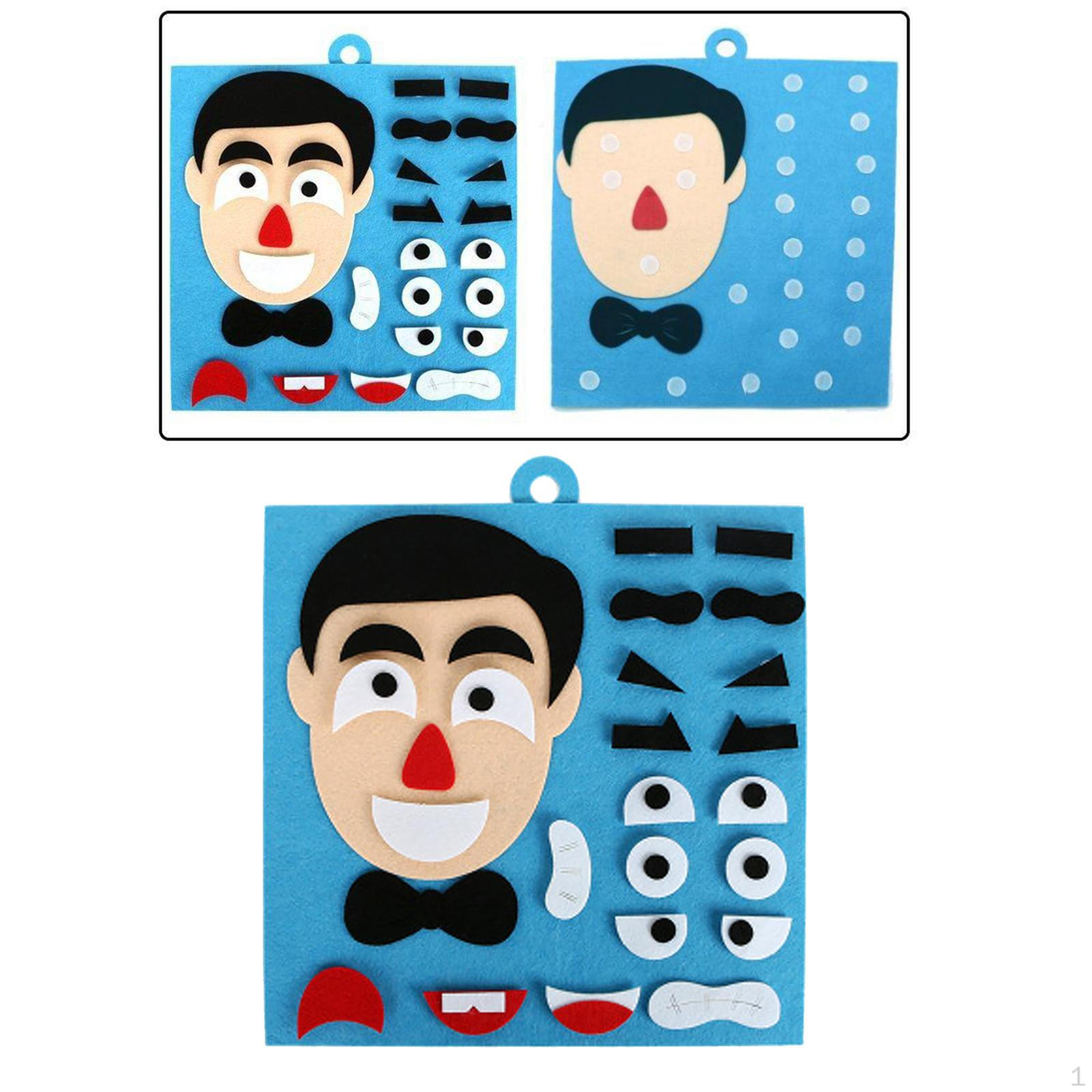 DIY Change Puzzle Matching Game Children  Expression Toys Dad