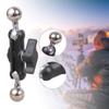 Adjustable 17mm to 17mm Ball Mounting Arm Heavy Duty Iron Clamp Rotatable Metal Clamp for Mobile Phone Monitor Video