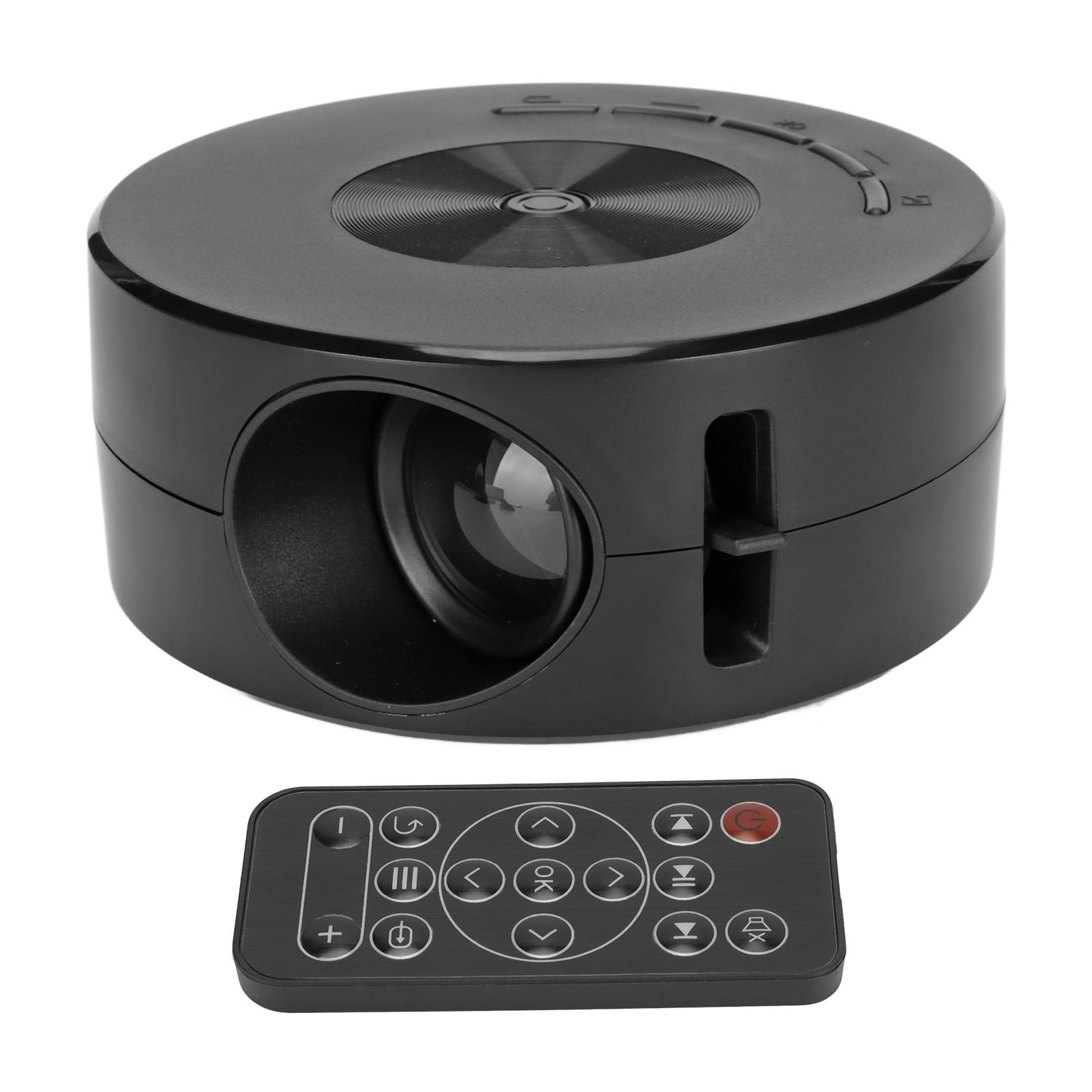 

Мини-светодиодный проектор, многофункциональный TFT ЖК-телефон с той же функцией экрана, домашний кинотеатр, кинопроектор чёрный