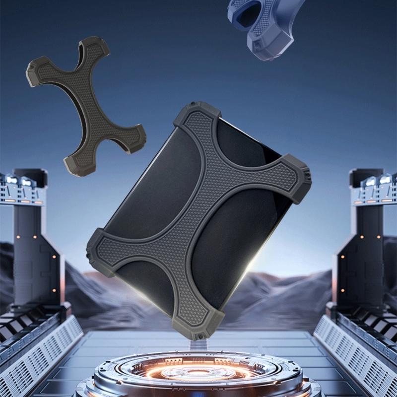 Portable Shockproof External Hard Disk Drive Bag Carry Case Cover Silicone Rubber Case Heat Dissipation Accessories