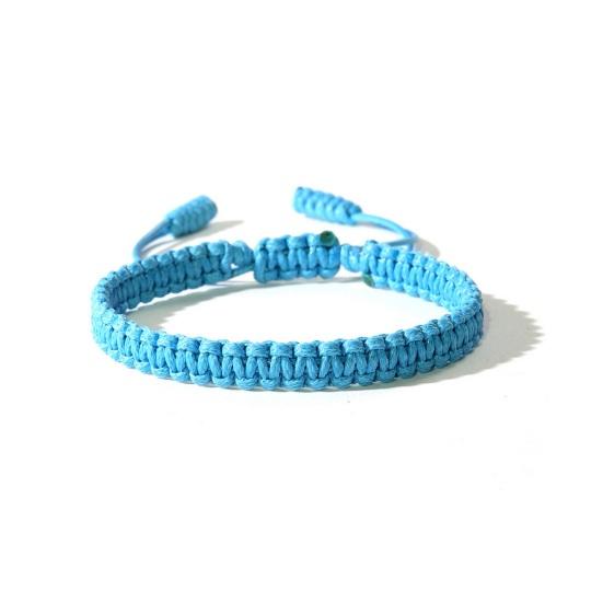 Unisex Håndtau Justerbart Håndlaget Flettet Ensfarget Tykt Bruddsikkert Lett Stablebart Armbånd Symbolske Farger