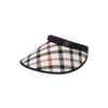 Daks Navy Check Wide Brim Sun Cap Dbhe4e101n2