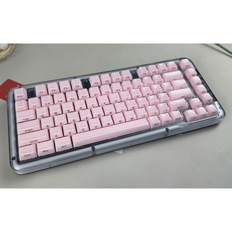 113Key PC Keycaps Set for Mechanical Keyboards with Double Shot Injections OEM Profile Keycap Crystal Jelly Design