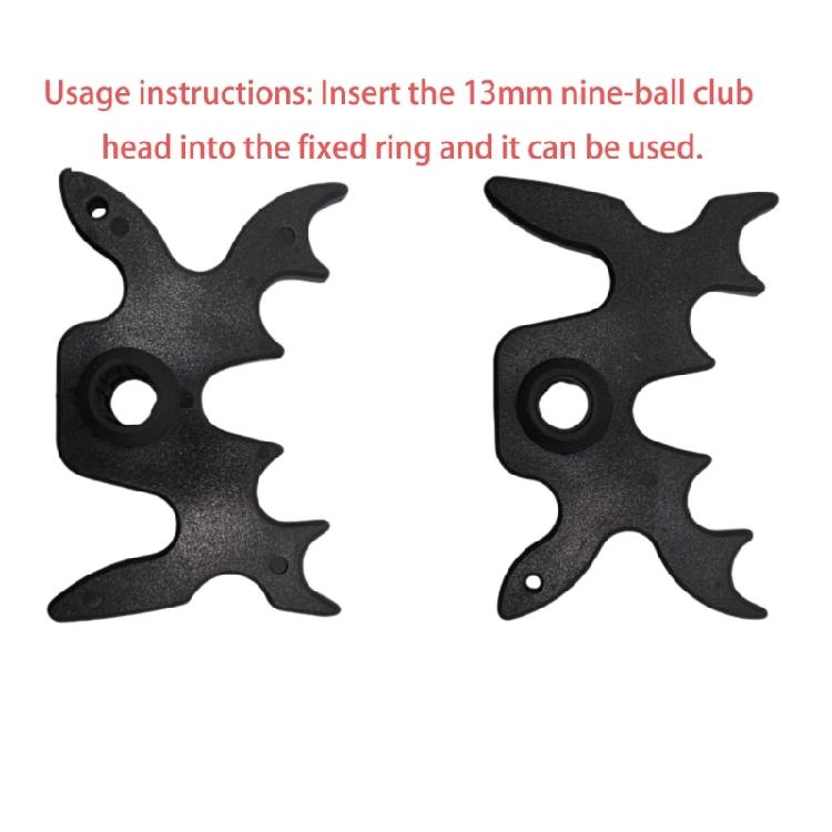 Light Weight Billiard Cue Rest Bridge Portable Unique Bridge Head Black Plastic Slip-On Bridge Billiards Cue Rack