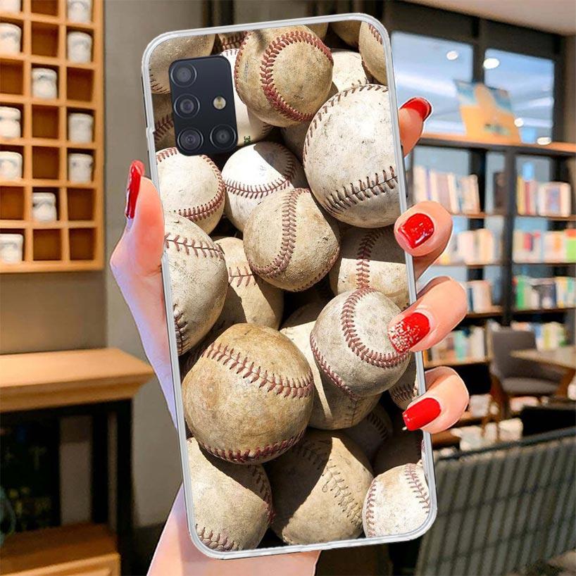 Baseball Sport Cover Phone Case For Samsung Galaxy A12 A22 A32 A52 A72 A02S Phone Case Note 20 Ultra 10 S10 Plus A51 A71 A50S A2