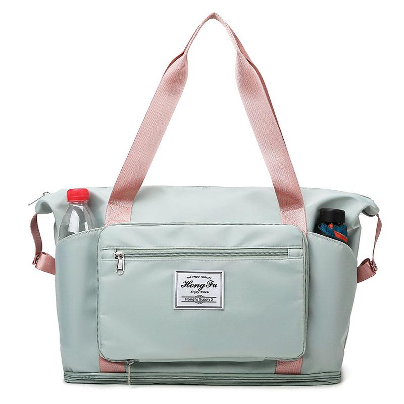 New folding and extended gym bag One shoulder hand-held short trip large capacity waterproof duffle bag