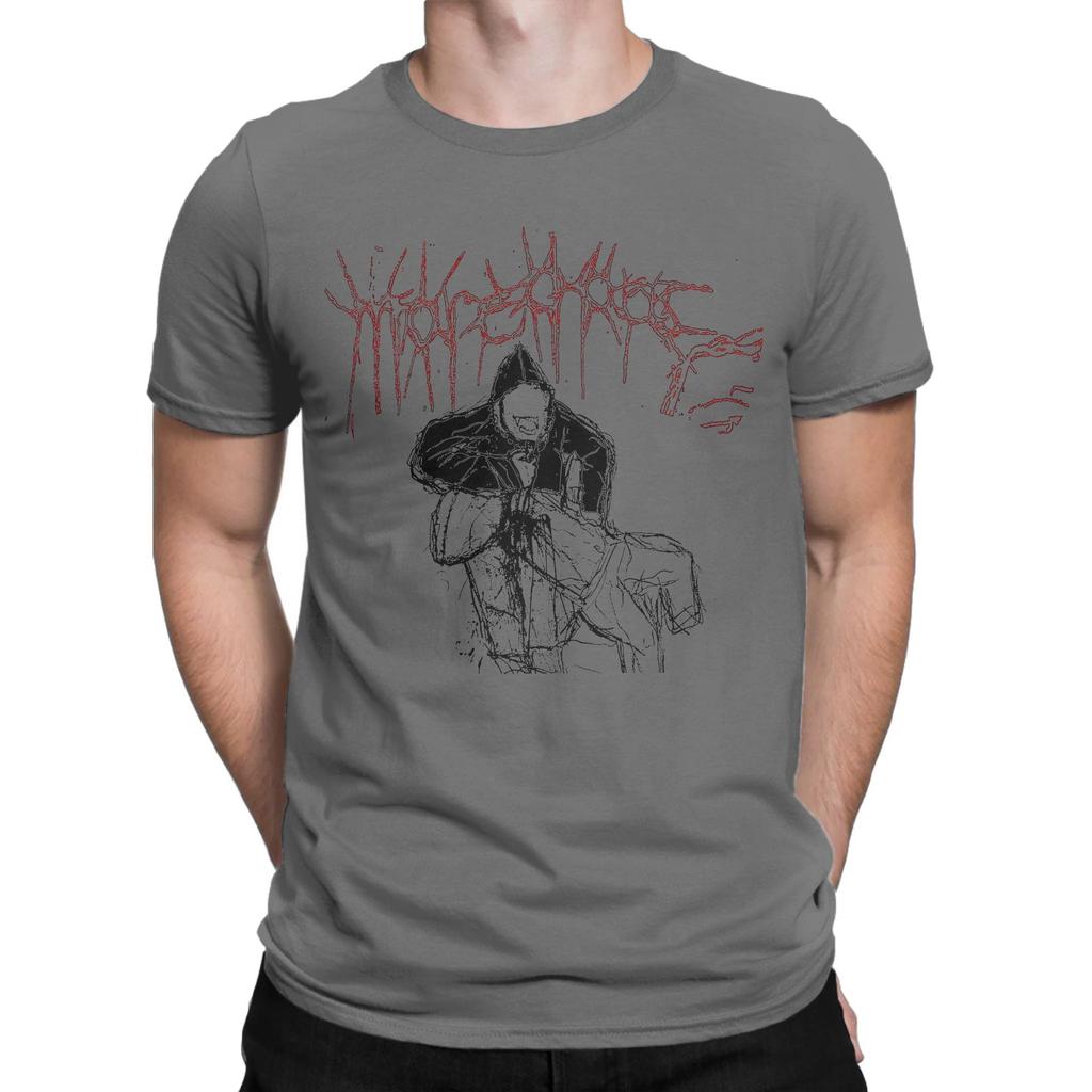 Ken Carson More Chaos Album Men T Shirts  Vintage Tee Shirt Short Sleeve Round Collar TShirt Pure Cotton Graphic Printed Tops