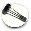 4/8pcs Cute Matte Black Teaspoons Coffee Soup Round Long Handle Scoops 18/0 Stainless Steel Dinner Set Ice Cream Cocktail TableSpoons