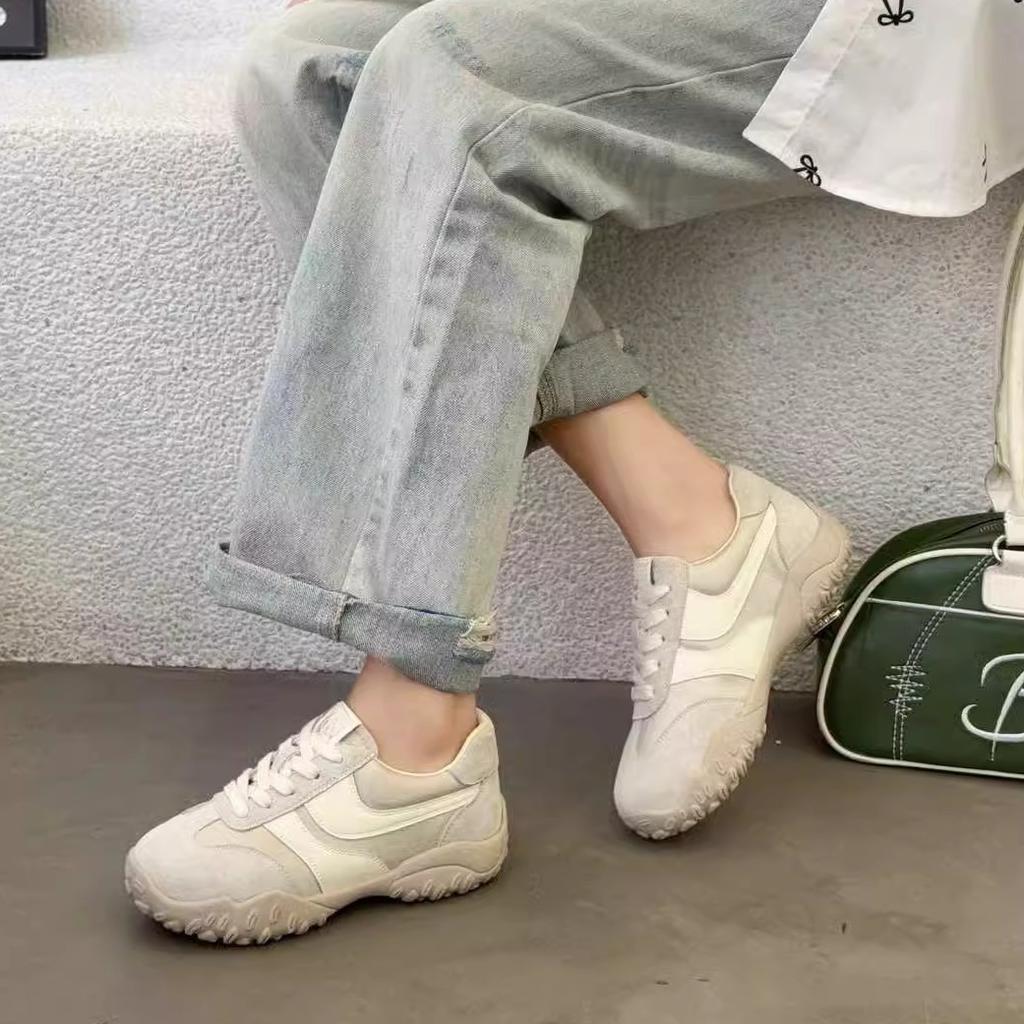 2025 spring new soft-soled casual sports shoes women's comfortable driving German training shoes running ballet Forrest Gump shoes women