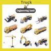Classic Simulation Alloy Engineering Car Model Toy Set For Kids With Excavator