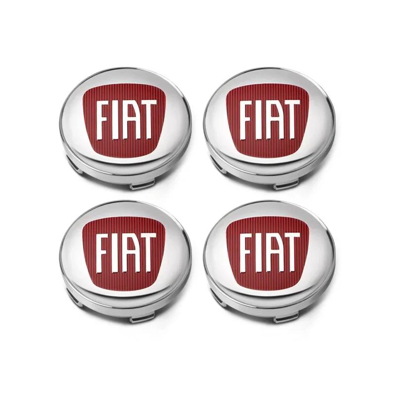 Tapa Central de Cubo de Rueda de Coche de 60 mm Tapa Central de Cubo de Llanta Cubierta Antipolvo de Cubo para Fiat 500 Punto Ducato Stilo Palio Bravo Pondo Abarth