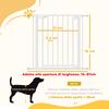 Safety Gate for Children and Pets, Self-Closing and Pressure Fit, 76-81x76 cm, White