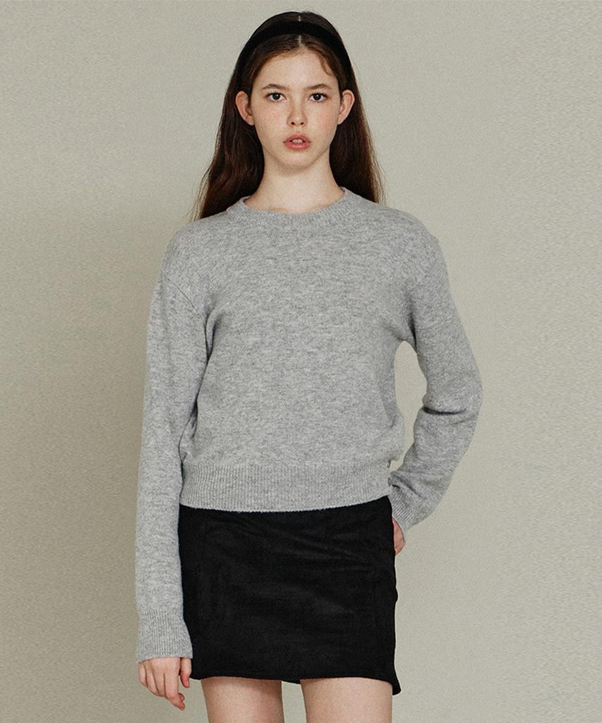 ITOV SEOUL Slit Button Round Knit Mg