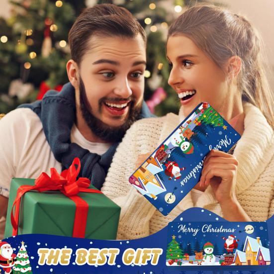 Christmas Red Envelope Money Box Gift Card Holder 10 Slots Surprise