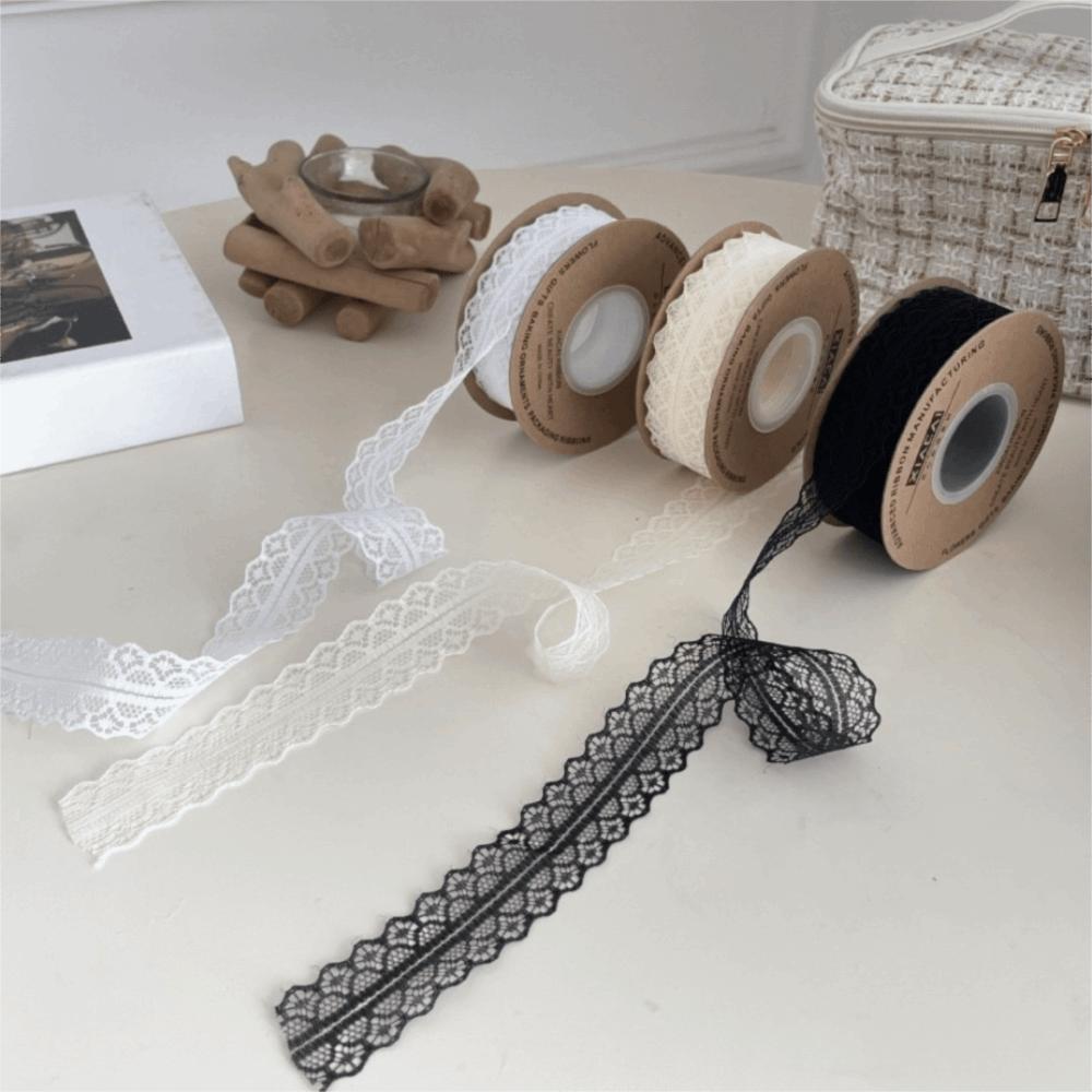 Soft Texture Lace Webbing Cut Out Lace Flower Bow Ribbon New Gift Decorative Ribbon Gift Wrapping