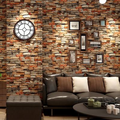 Vinyl 3D Red Brick PatternPeel and Stick Wallpaper Self Adhesive Contact Paper Removable Waterproof Wallpaper For Furniture Renovation