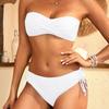 Split swimsuit women's new sexy bikini three-point tube top multi-color swimsuit