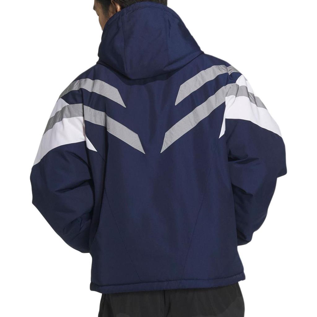 adidas Originals Vintage Bequeme Sportliche Warme Jacke Herren Jacke Deep-Indigo Weiß JJ4969