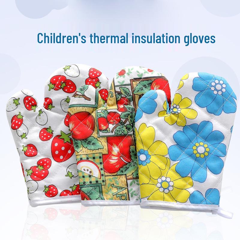 Heat-Resistant Microwave & Oven Gloves - Thickened Anti-Scald Insulation for Baking