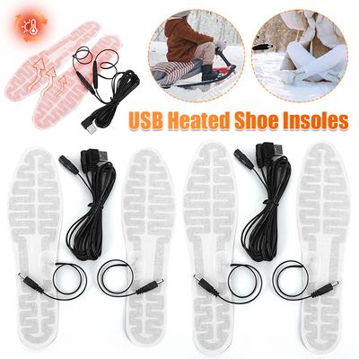 USB Heated Insoles Foot Warmer Film 10W Electric Foot Warming Pad Winter Outdoor Sports Heating Insole for Men and Women