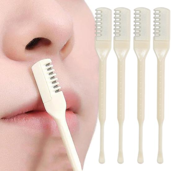 Nose Hair Trimmer 2-in-1 Nose Hair Cutter & Ear Picker Double-Sided Nostril Hair Remover Tool for Men Women